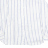 MARIO ROSELLA Womens Printed Blouse White Long Sleeve Striped M