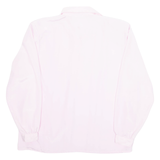 CHORUS LINE Womens Bardot Blouse Pink Collared Long Sleeve M