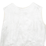 Womens Waistcoat Silver Sleeveless M