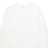 Womens Blouse White Long Sleeve M