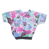 J.B.J Womens Printed TOp Purple Floral M
