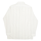 ROBERTO BARI Womens Printed Shirt Cream Collared Long Sleeve Striped XL