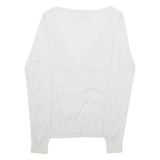 TED BAKER Womens Top Grey V-Neck Long Sleeve S