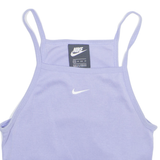 NIKE Womens Cropped Top Purple Sleeveless XS