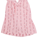 EDELWEISS TREND Womens Printed Top Pink Collared Sleeveless Crazy Pattern M