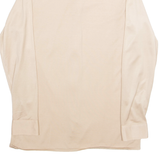 M TREND Womens Bardot Blouse Beige Collared Long Sleeve L