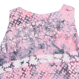ROMY Womens Printed Top Pink Sleeveless Crazy Pattern M