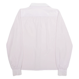 VALENTINE Womens Blouse Purple Collared Long Sleeve M