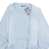 PROMOD Womens Blouse Blue 3/4 Sleeve L