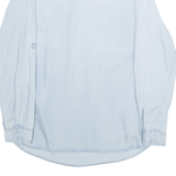 ESMARA Womens Blouse Blue V-Neck Long Sleeve M