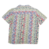 ALFRED DUNNER Womens Printed Shirt Green Collared Crazy Pattern M