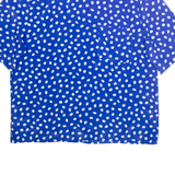 HABERDASHERY Womens Printed Top Blue Spotted M