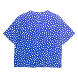 HABERDASHERY Womens Printed Top Blue Spotted M