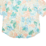 CRICKET LANE Womens Printed Blouse Blue Collared Floral L