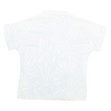 GIOVELLI Womens Printed Blouse Blue Collared Crazy Pattern M