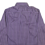 TED BAKER Mens Shirt Purple Check Long Sleeve L