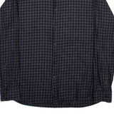 TED BAKER Mens Shirt Grey Check Long Sleeve XL