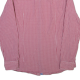 HUGO BOSS Mens Shirt Red Gingham Long Sleeve L