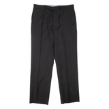 TOMMY HILFIGER Womens Trousers Black Regular Straight Wool W32 L27