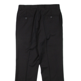 TOMMY HILFIGER Womens Trousers Black Regular Straight Wool W32 L27