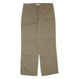 CALVIN KLEIN Womens Trousers Green Regular Straight Linen W32 L32