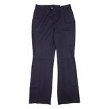 LANDS END Womens Trousers Blue Regular Flared W32 L34