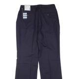 LANDS END Womens Trousers Blue Regular Flared W32 L34