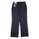 LANDS END Womens Trousers Blue Regular Flared W32 L34