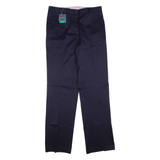 LANDS END Womens Trousers Blue Regular Straight W32 L33