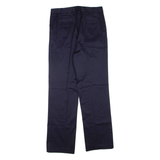 LANDS END Womens Trousers Blue Regular Straight W32 L33