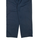 DUNLOP Mens Trousers Blue Regular Straight W34 L27