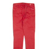 7 FOR ALL MANKIND Womens Trousers Red Regular Skinny W28 L29