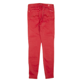 7 FOR ALL MANKIND Womens Trousers Red Regular Skinny W28 L29