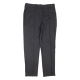 THEORY Mens Trousers Black Regular Tapered Wool W30 L28