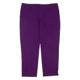 ALICE & OLIVIA Womens Trousers Purple Regular Tapered W34 L26