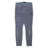 GAP Womens Corduroy Trousers Grey Regular Skinny W28 L27