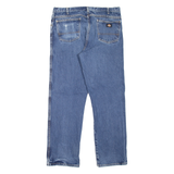 DICKIES Workwear Mens Jeans Blue Regular Straight Stone Wash W38 L32