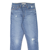 LEVI'S Wedgie BIG E Womens Jeans Blue Slim Skinny Stone Wash W28 L27