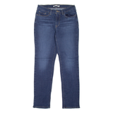 LEVI'S Womens Jeans Blue Classic Straight Stone Wash W28 L30