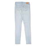 LEVI'S 711 Womens Jeans Blue Slim Skinny Stone Wash W28 L32