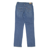 LEVI'S 505 Womens Jeans Blue Regular Straight Stone Wash W27 L32