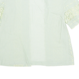 Womens Printed Blouse Green Floral M