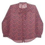 FRENCH CONNECTION Womens Printed Blouse Red Long Sleeve Animal Print M