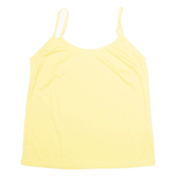 HEATHER VALLEY Womens Camisole Top Yellow M