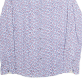 BARBOUR Slim Womens Printed Shirt Purple Collared Long Sleeve Floral M