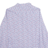 BARBOUR Slim Womens Printed Shirt Purple Collared Long Sleeve Floral M