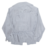 Womens Blouse Grey Collared Long Sleeve S