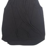 MANGO Womens Top Black V-Neck Sleeveless XS