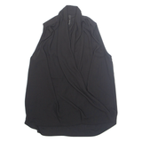 MANGO Womens Top Black V-Neck Sleeveless XS