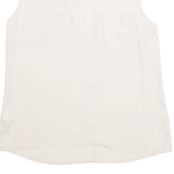 Womens Top Cream V-Neck M